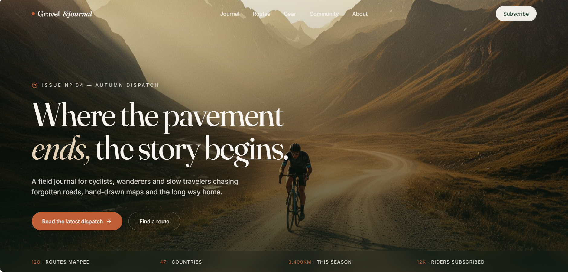 Gravel Travel Journal